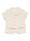 TEDDY & MINOU seersucker shorts set - Neutrals