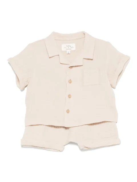 TEDDY & MINOU seersucker shorts set