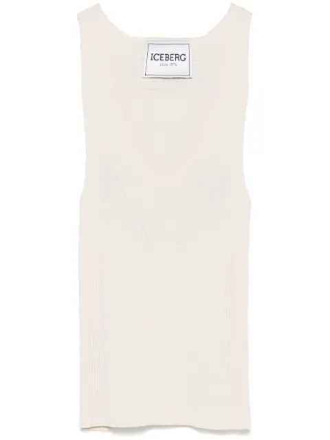 Iceberg ribbed-knit tank top  