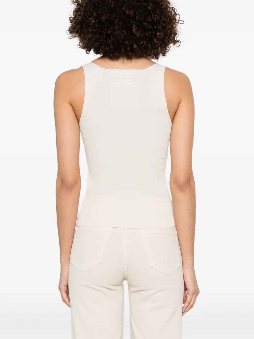 Iceberg Ribgebreide tanktop Beige