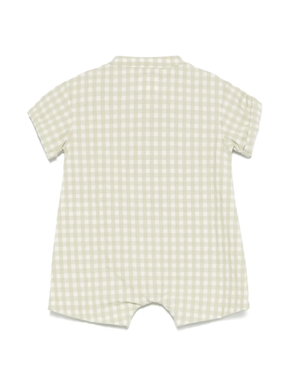 teddy&minou TEDDY & MINOU Romper met gingham ruit - Groen