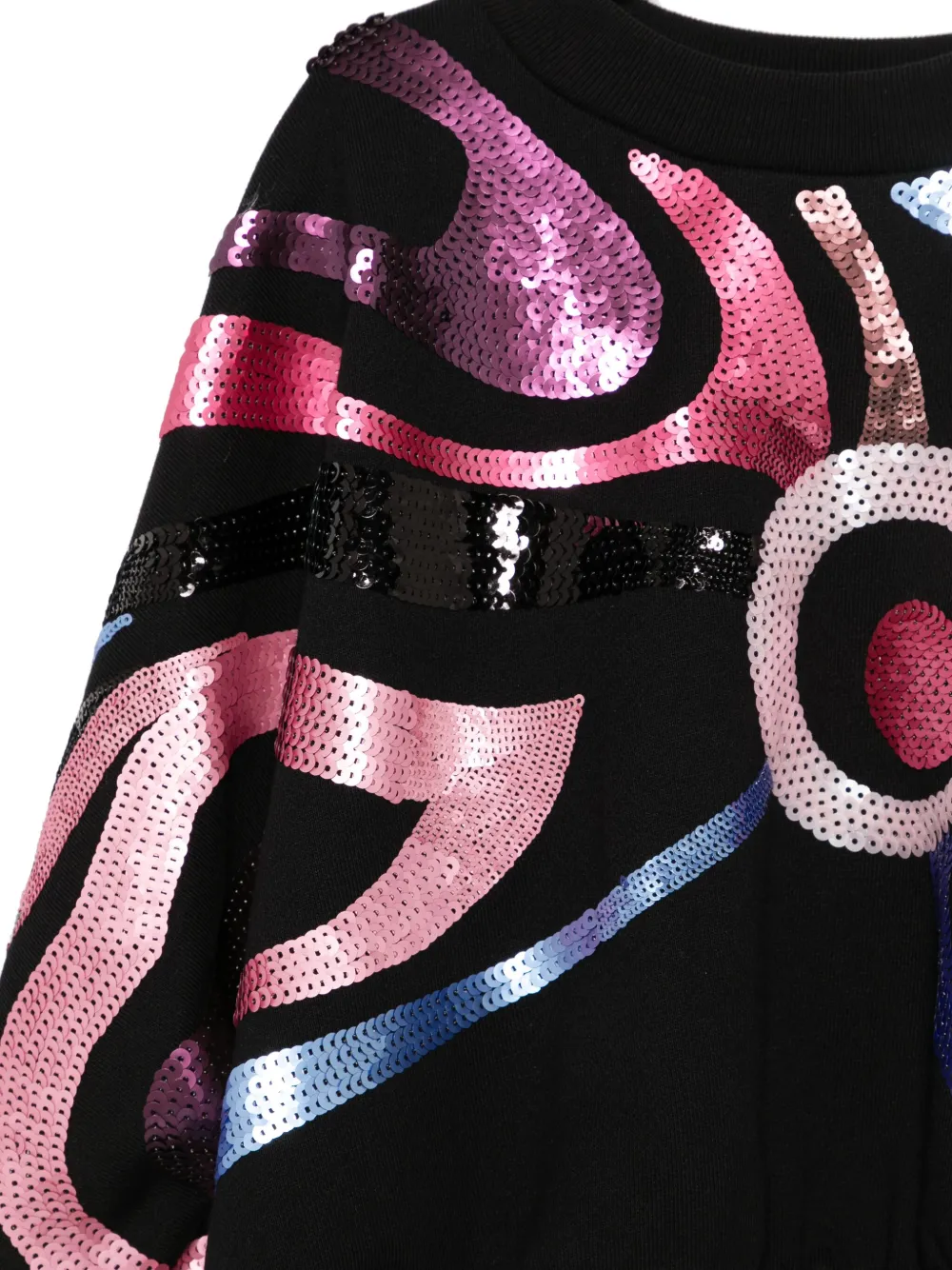 PUCCI Junior Sweater met pailletten Zwart