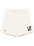BARROW number-print track shorts - Neutrals
