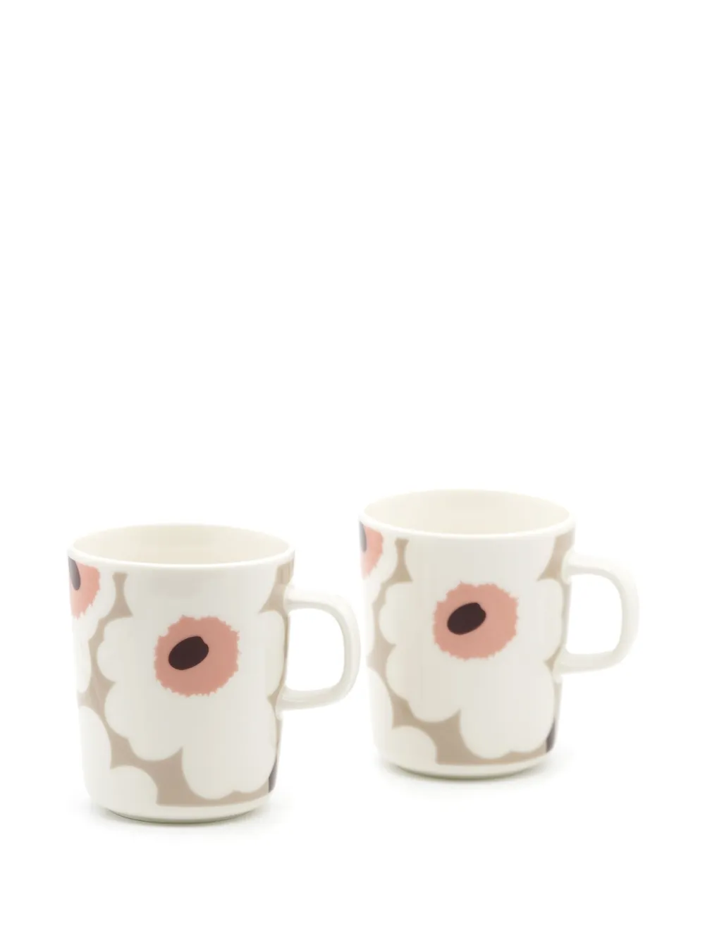 Marimekko Unikko mugs (set of two) | White | Image 1