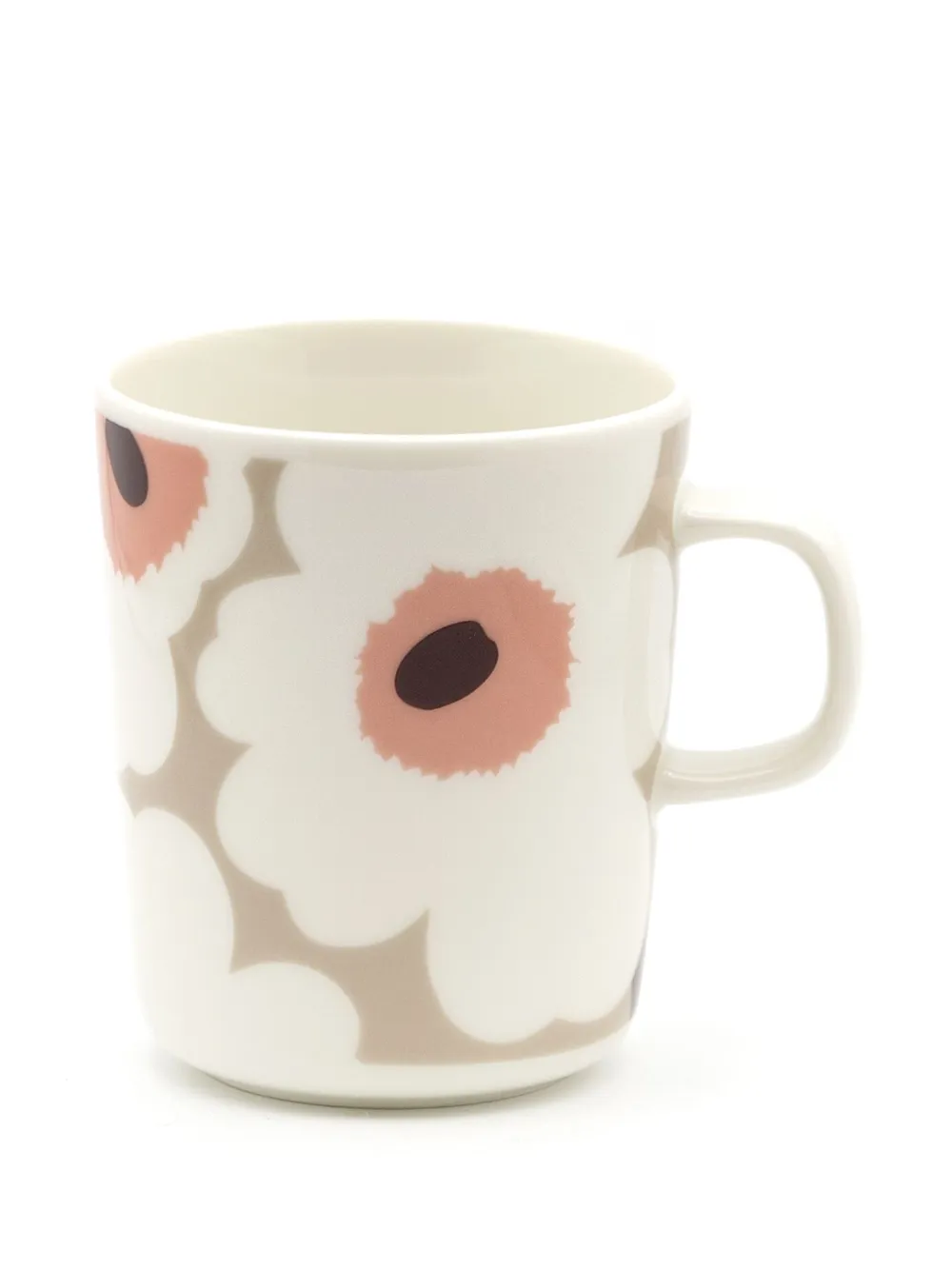Marimekko Unikko Mugs (set Of Two) In White