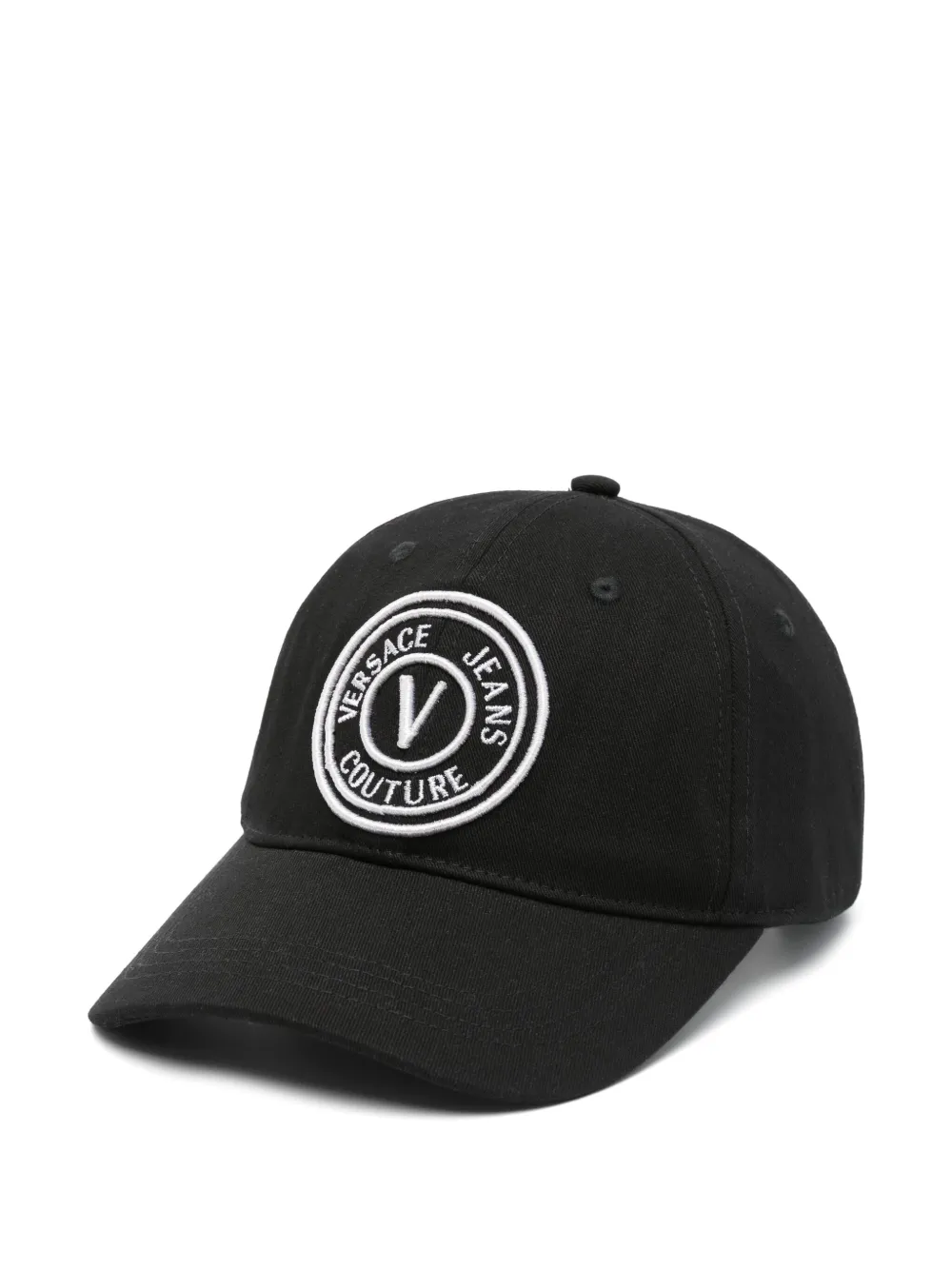 Versace Jeans Couture Pet met geborduurd logo Zwart