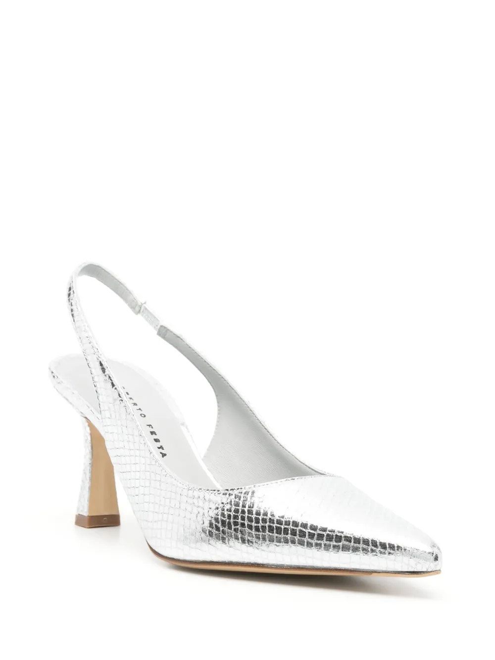 Roberto Festa 80 mm Frans slingback pumps - Zilver