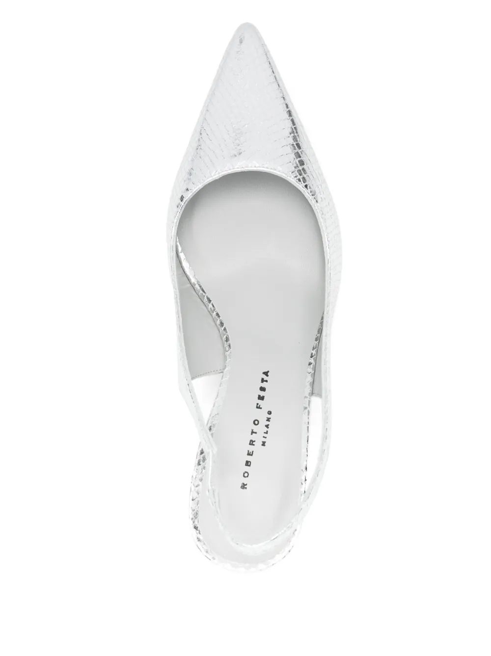 Roberto Festa 80mm Frans slingback pumps Silver