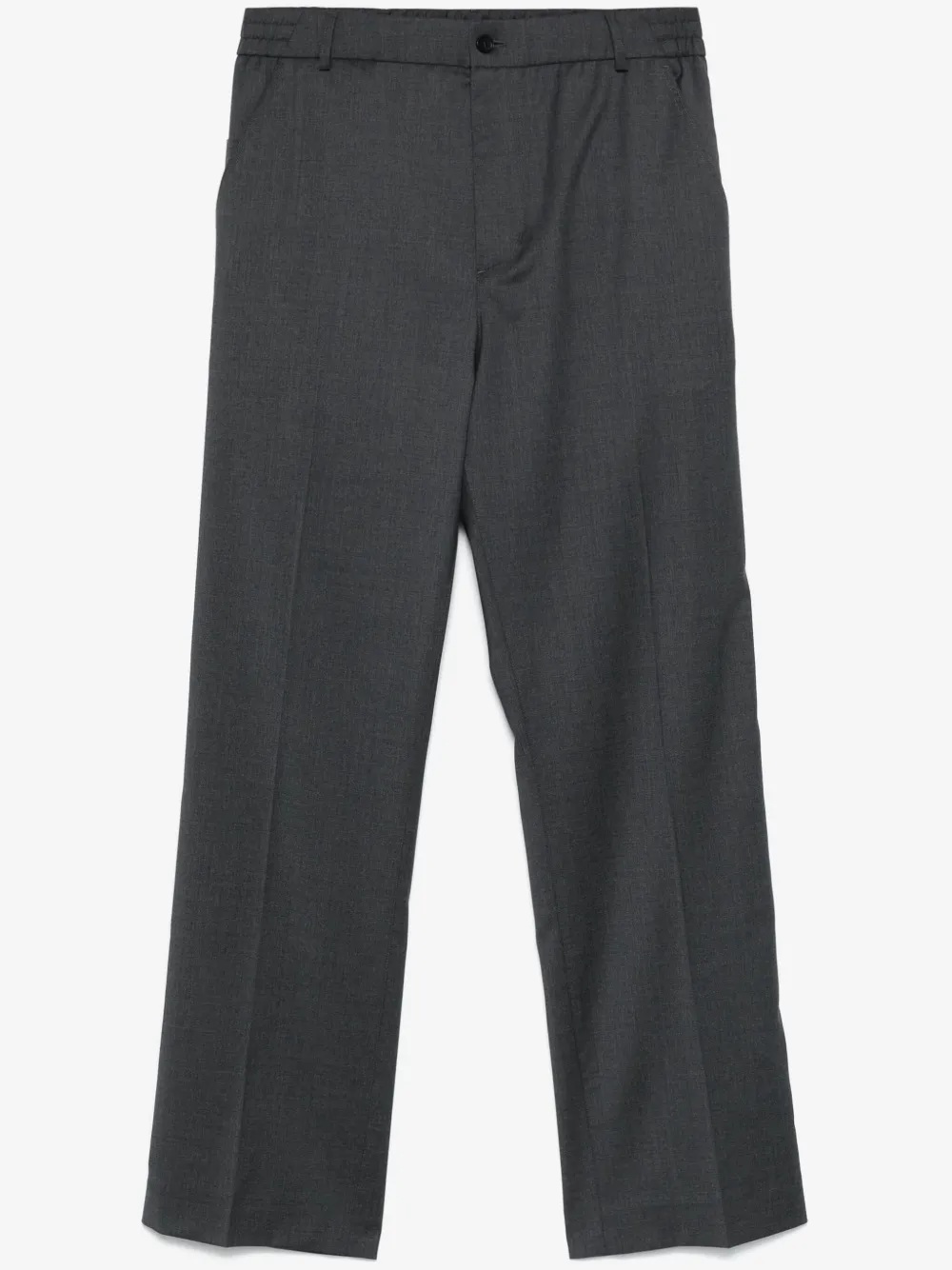 Moncler logo-patch trousers | Grey | Image 1