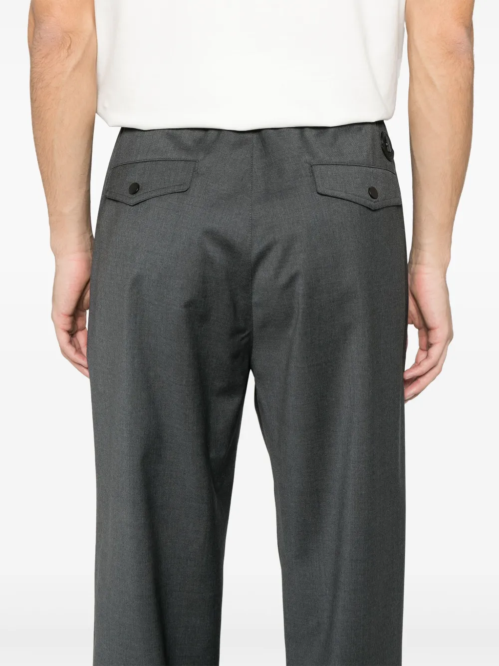 Moncler Broek met logopatch Grijs