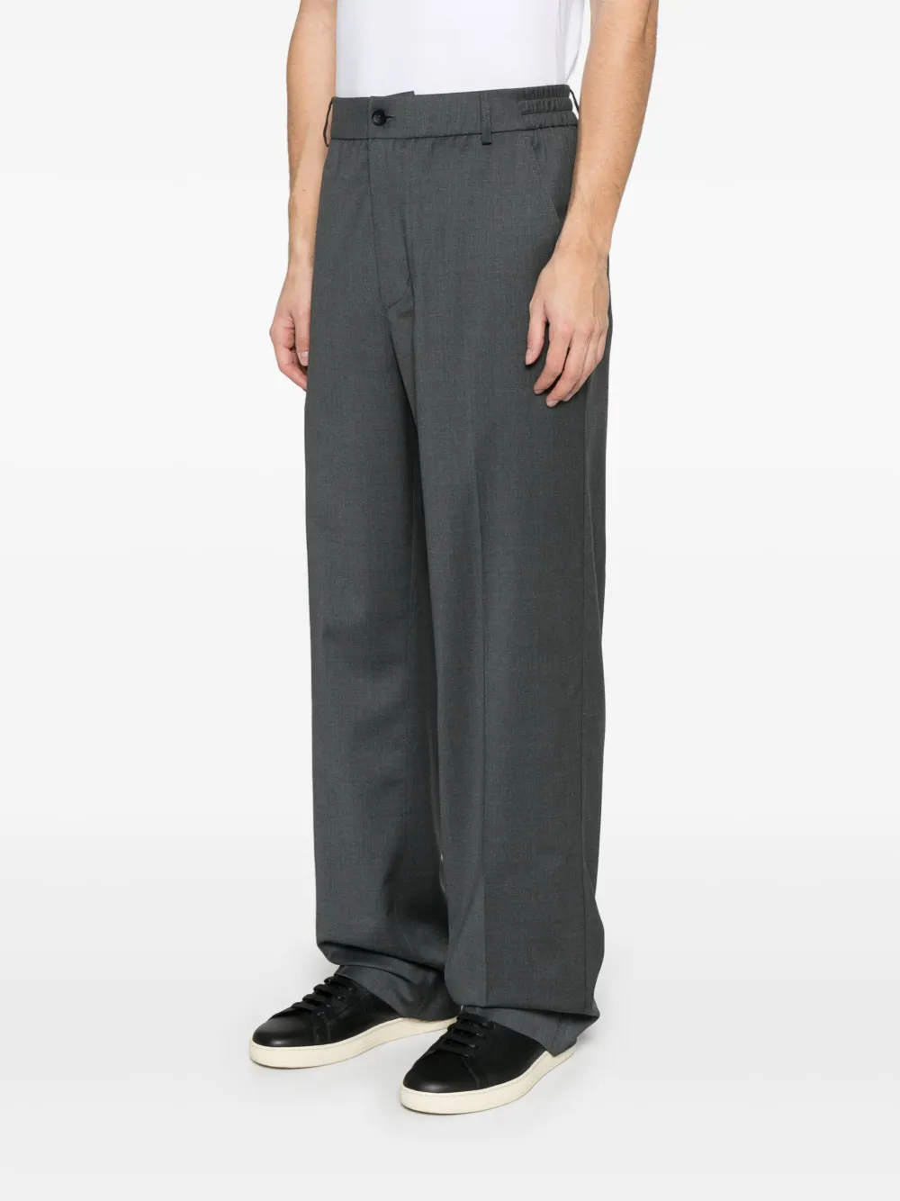 Moncler Broek met logopatch Grijs