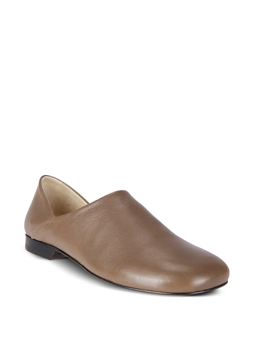 LEMAIRE Leren slippers - Bruin