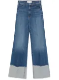 MOTHER The Hustler Roller Heel Cuff Fray jeans - Blue