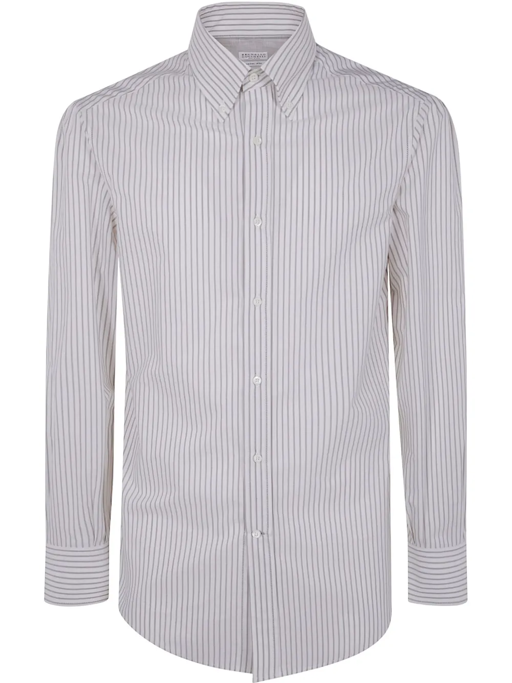 Brunello Cucinelli camisa con rayas estampadas | marrón | Image 1
