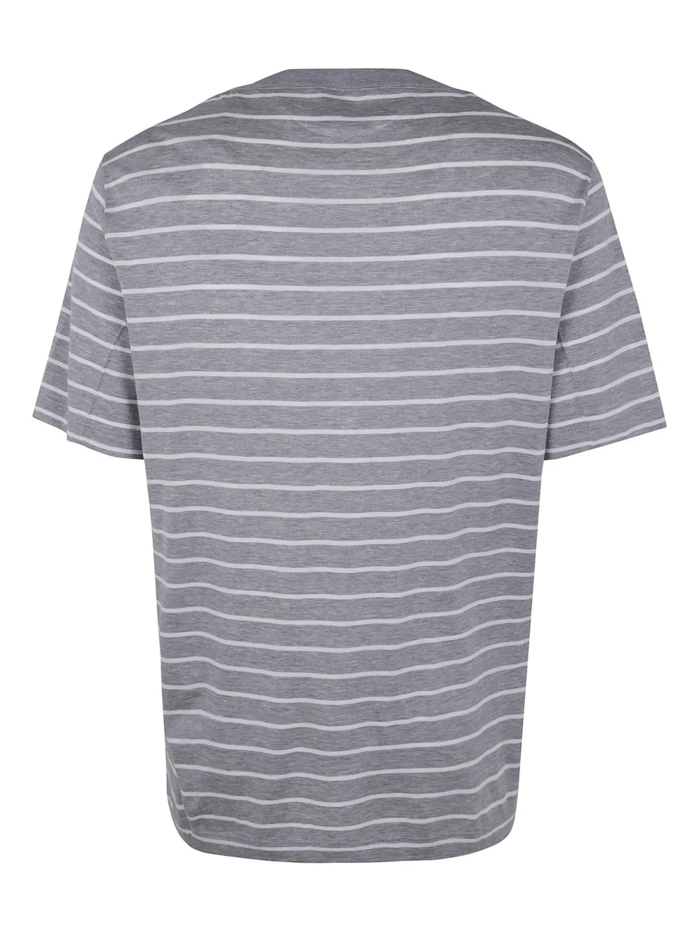 Brunello Cucinelli Gestreept T-shirt - Grijs