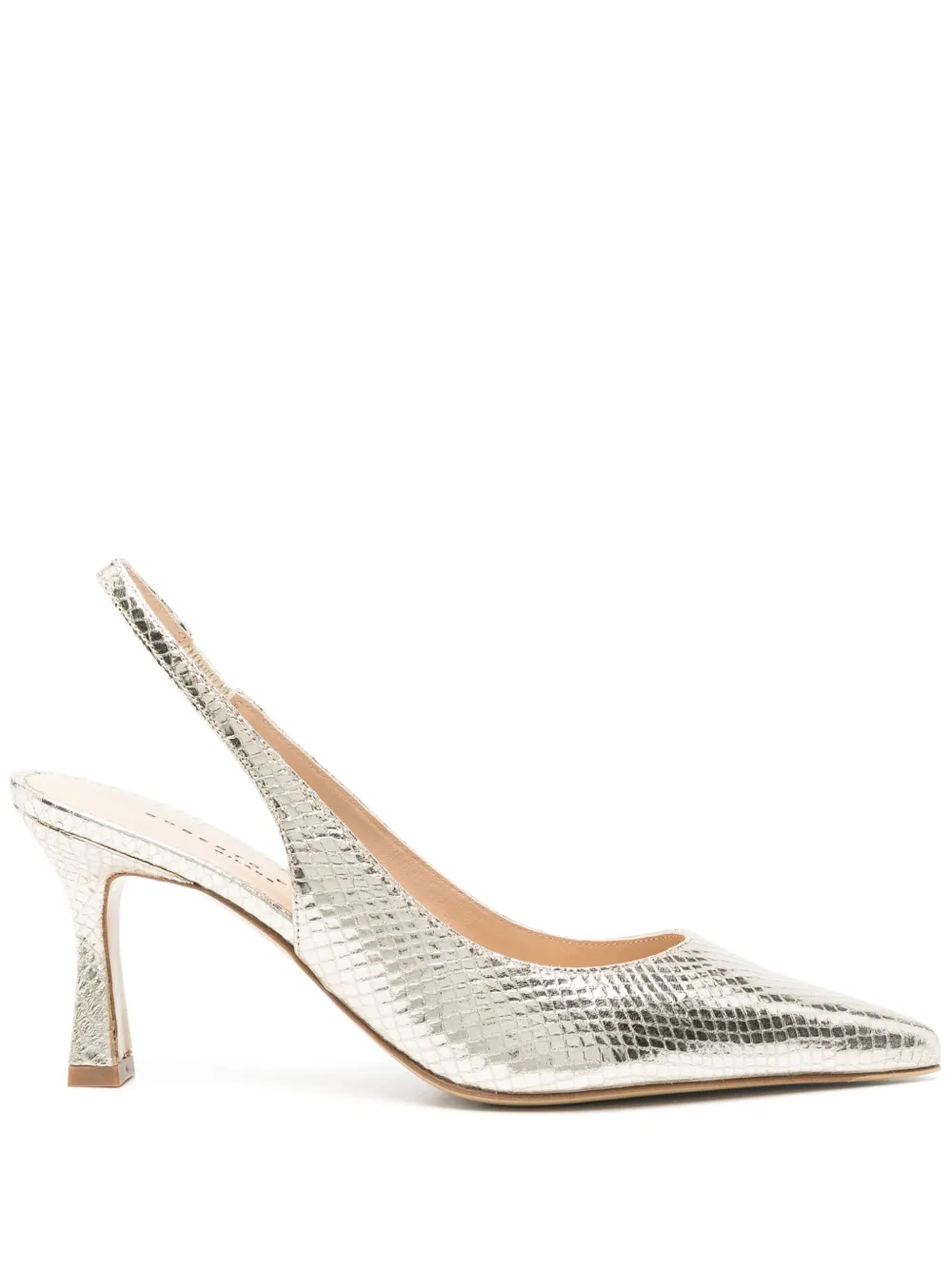 Roberto Festa 70mm Frans slingblack pumps Gold