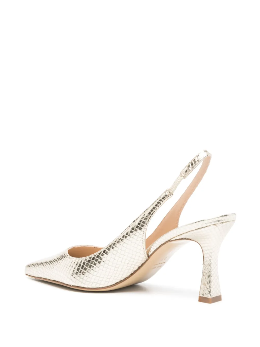 Roberto Festa 70mm Frans slingblack pumps Gold