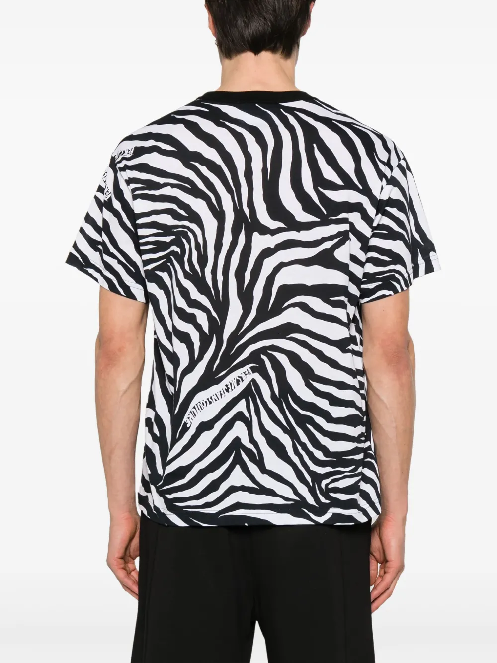 VERSACE JEANS COUTURE ZEBRA-PRINT T-SHIRT