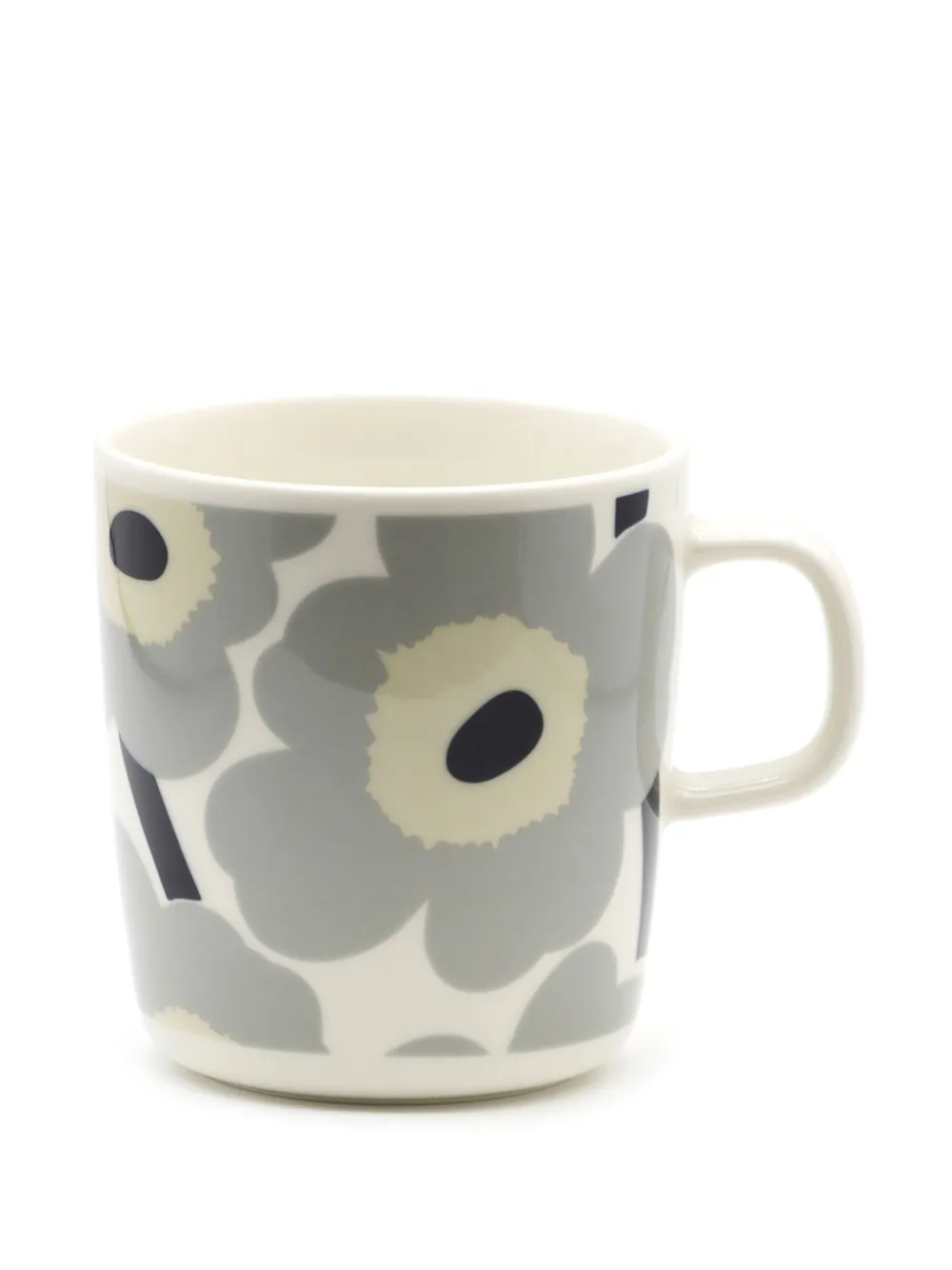 Marimekko Unikko Mugs (set Of Two) In Grey