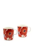 Marimekko Unikko mugs (set of two) - Red