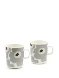 Marimekko Unikko mugs (set of two) - Grey