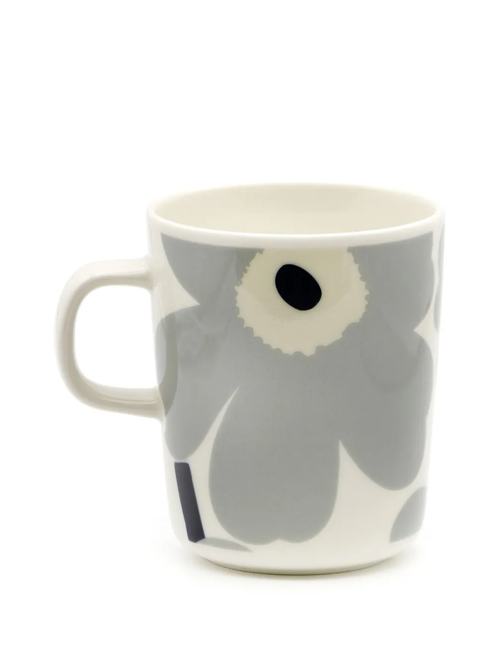 Marimekko Unikko Mugs (set Of Two) In Grey