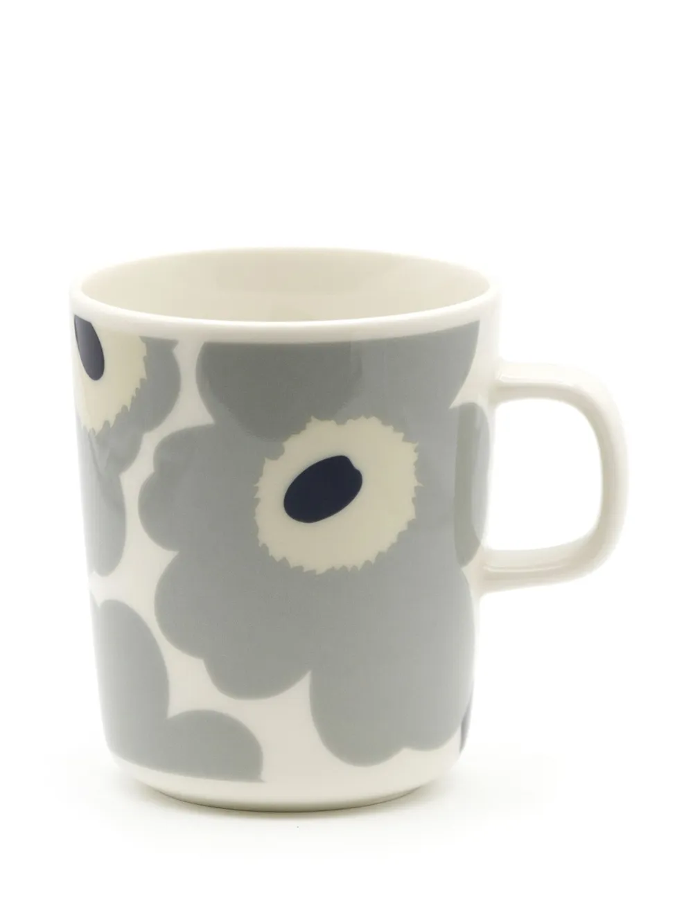 Marimekko Unikko Mugs (set Of Two) In Grey