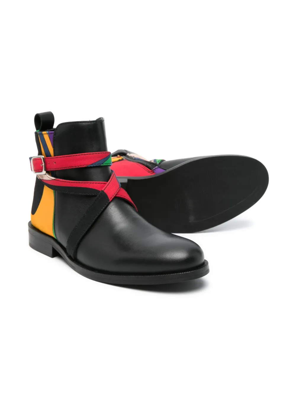 PUCCI Junior Enkellaarzen met Iride-print - Zwart