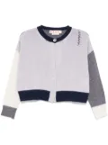 Marni colour-block cardigan - Grey