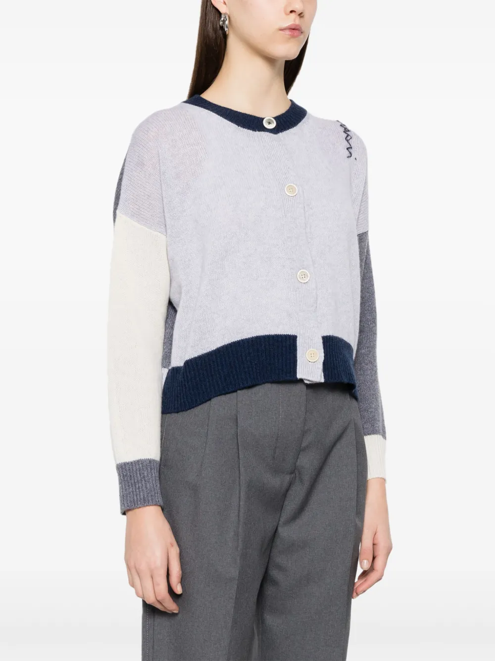 Marni Vest met colourblocking Grijs