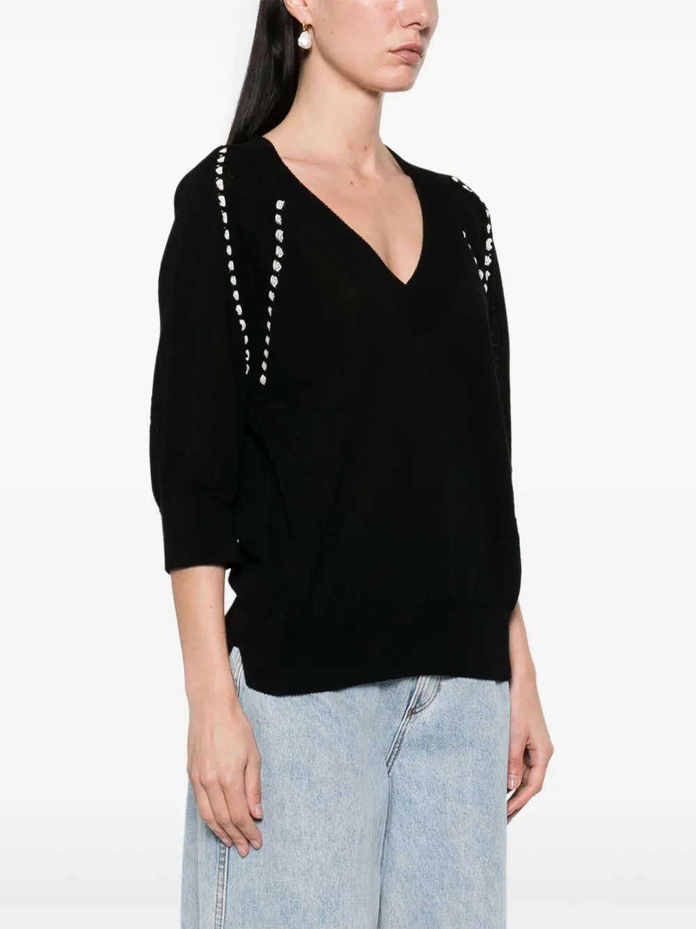 Ermanno Scervino Katoenen trui Zwart