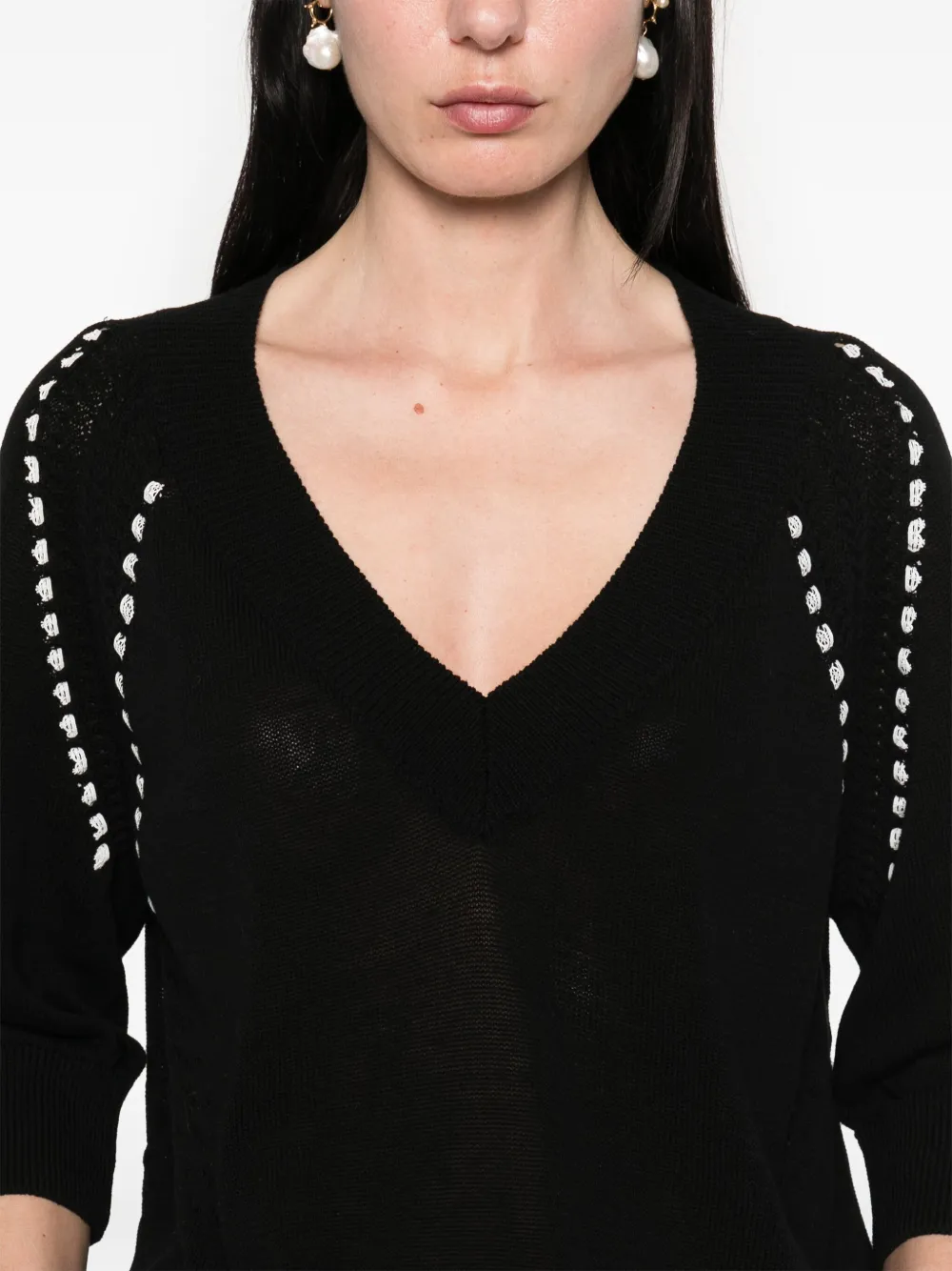 Ermanno Scervino Katoenen trui Zwart