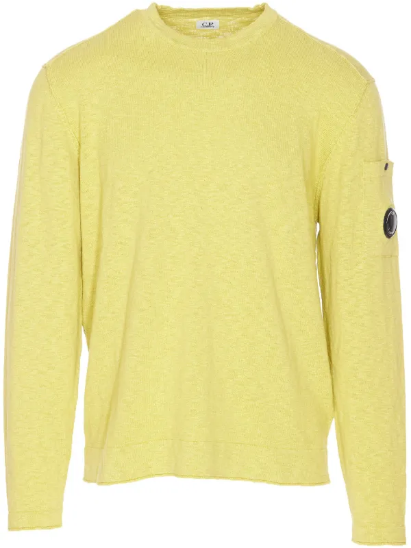 【状態良好】C.P. COMPANY イエロー ニット・セーター C.P. Company ロゴ セーター | イエロー | FARFETCH JP