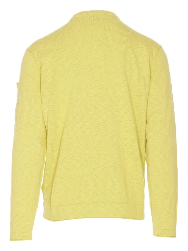 cpカンパニー　黄色　ニット C.P. Company ロゴ セーター | イエロー | FARFETCH JP