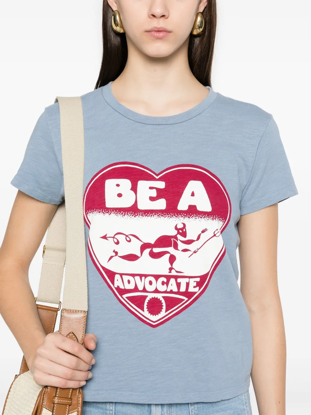 MOTHER T-shirt met print Blauw