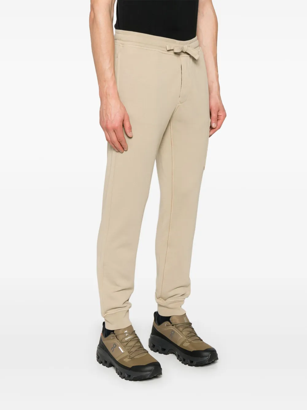 Stone Island Joggingbroek met Compass-logopatch Beige