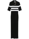 Jean Paul Gaultier striped maxi dress - Black