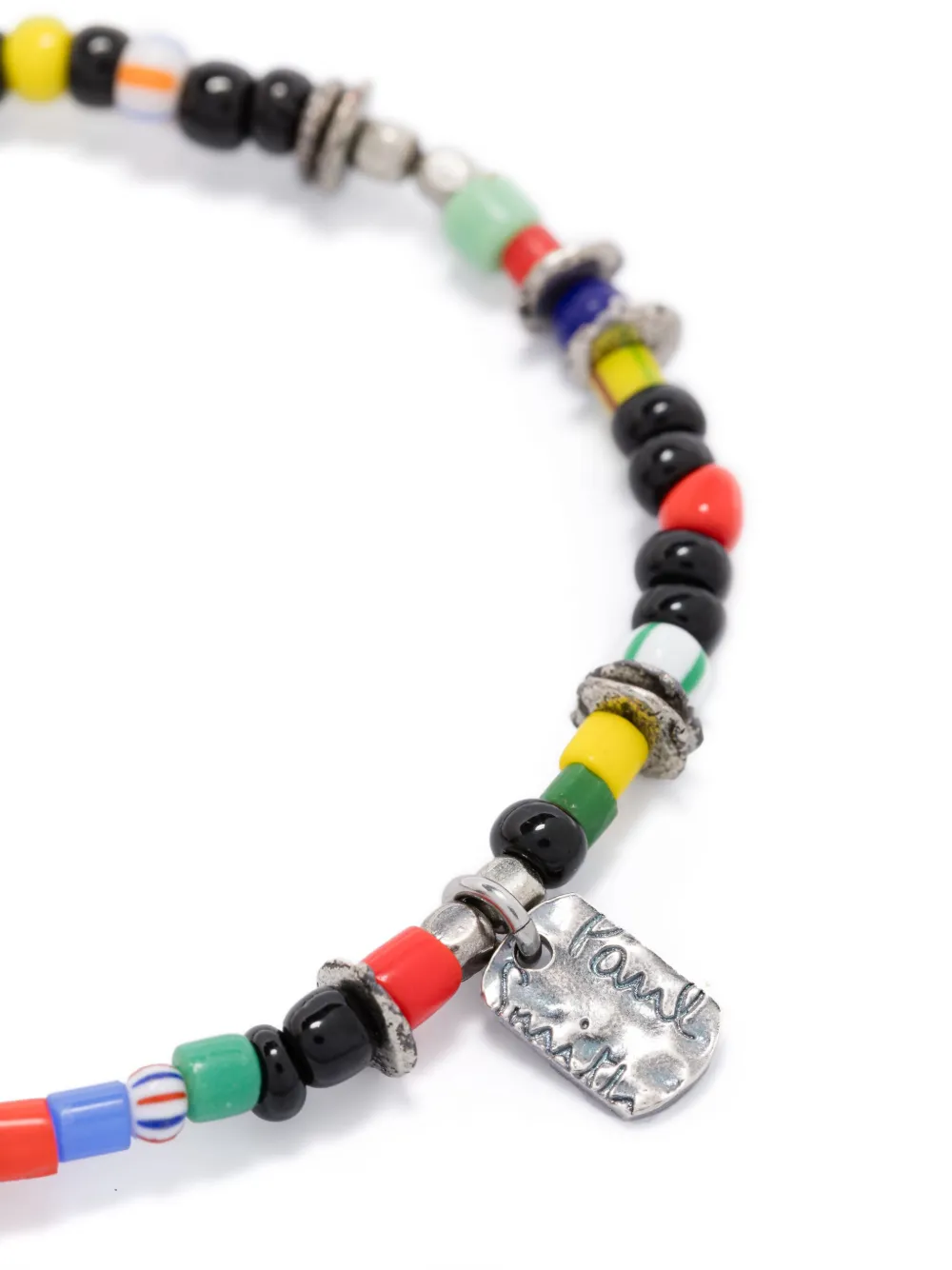 Paul Smith Armband met logo bedel - Zilver