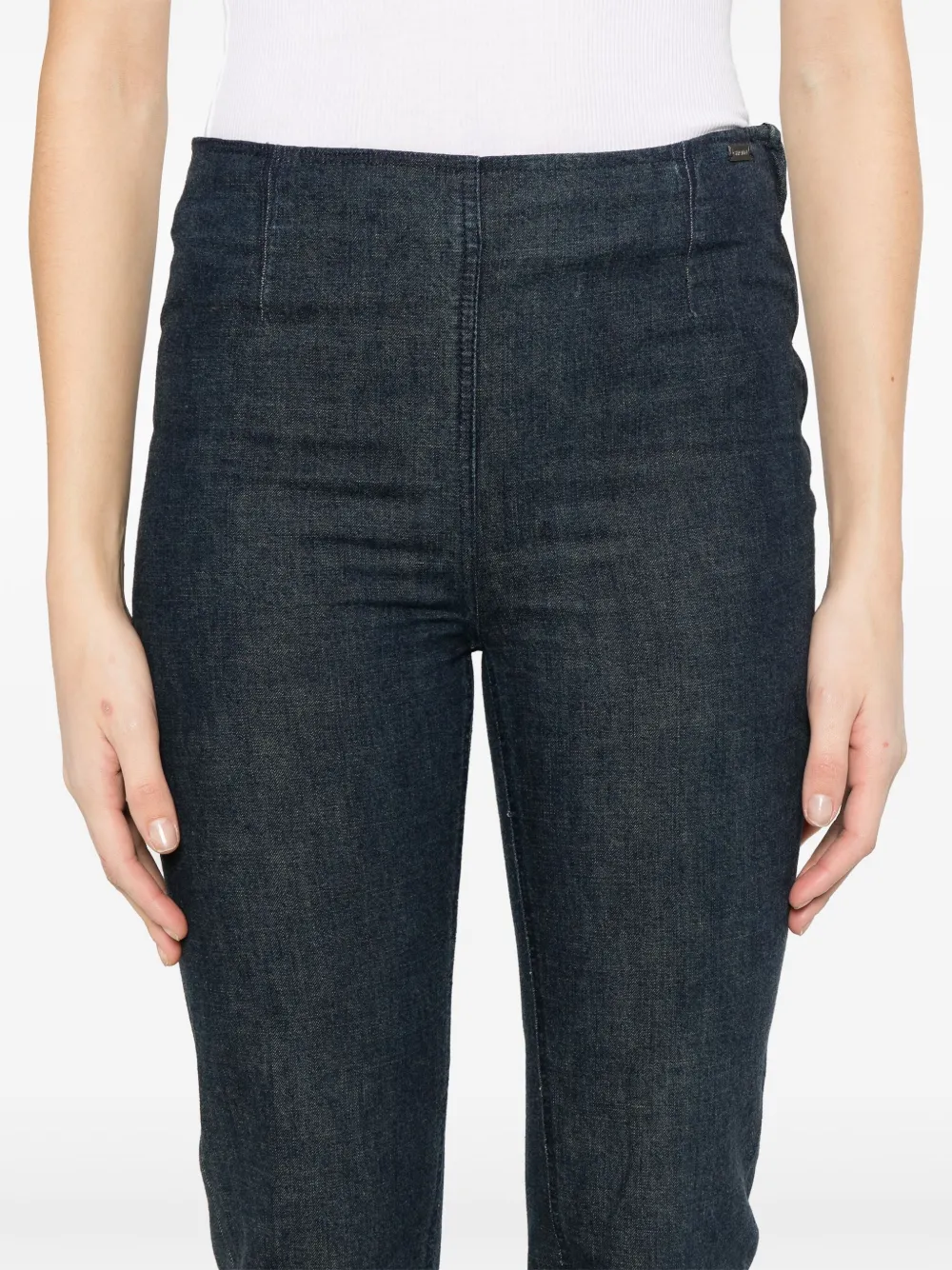 Pre-owned Chanel 2000s Tapered Jeans In Blue