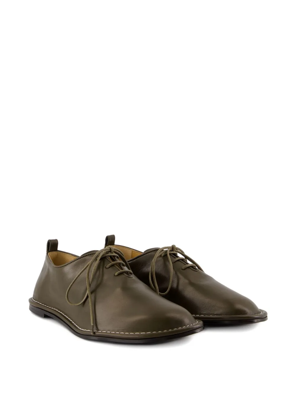 AMI Paris leather lace-up shoes - Groen