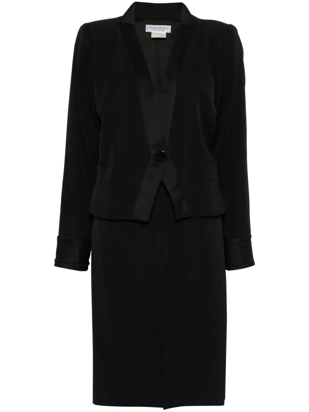 Saint Laurent Pre-Owned circa 1989 wool suit | Black | Image 1