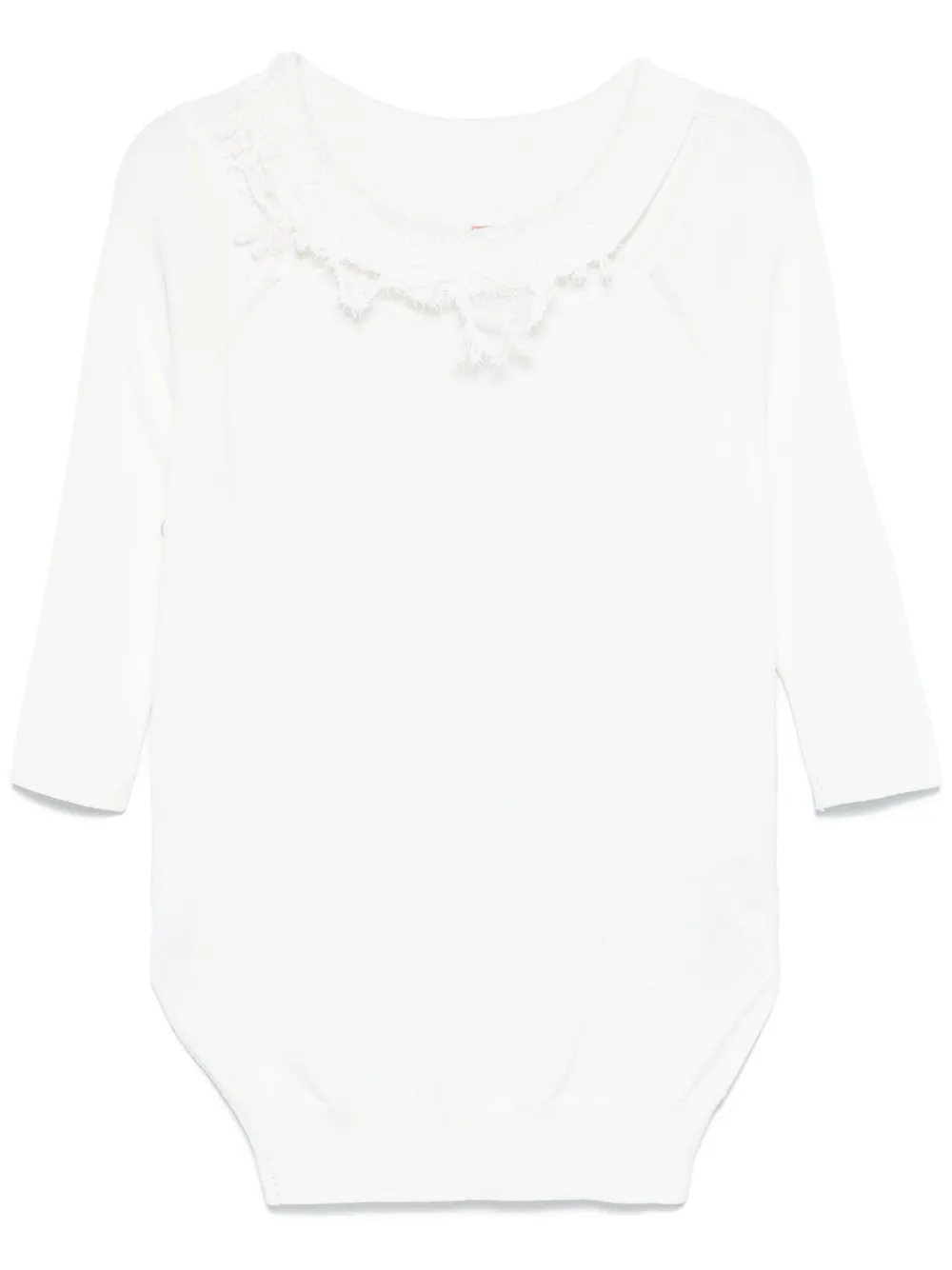 Ermanno Scervino suéter con bordado | blanco | Image 1
