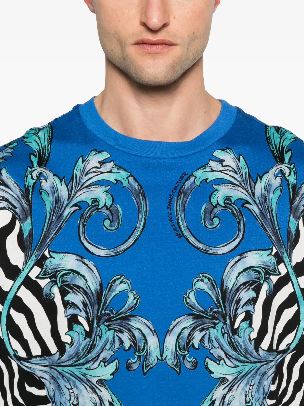 VERSACE JEANS COUTURE CHROMO COUTURE T-SHIRT