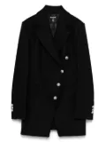 Balmain Kids double-breasted coat - Black