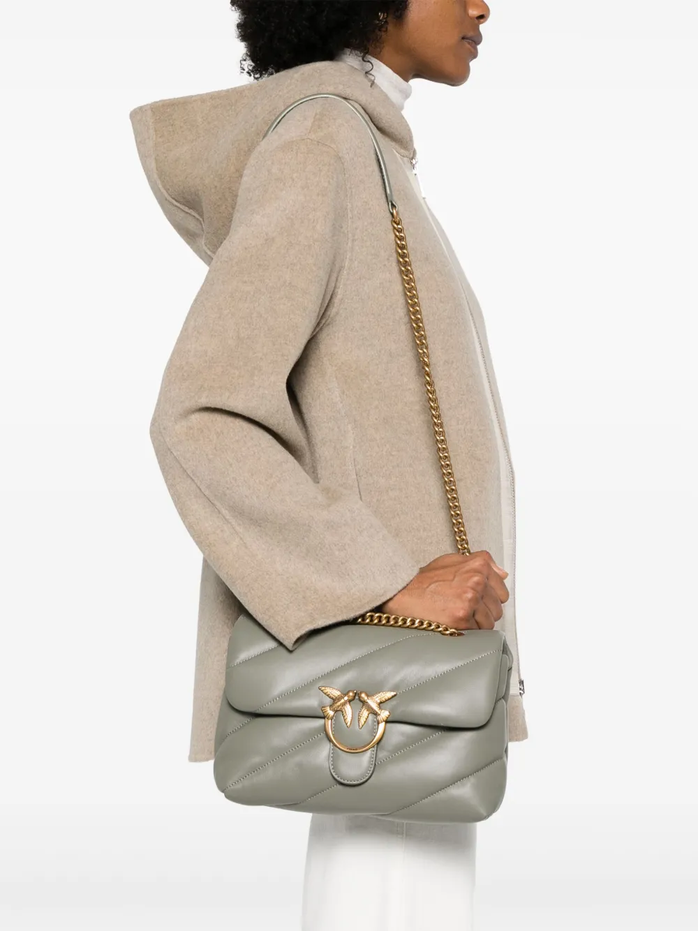 PINKO Love Puff Classic crossbody bag - Groen