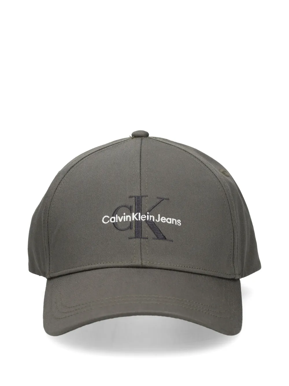 Calvin Klein Jeans logo-embroidered cap – Grey Calvin Klein Jeans logo-embroidered cap – Grey