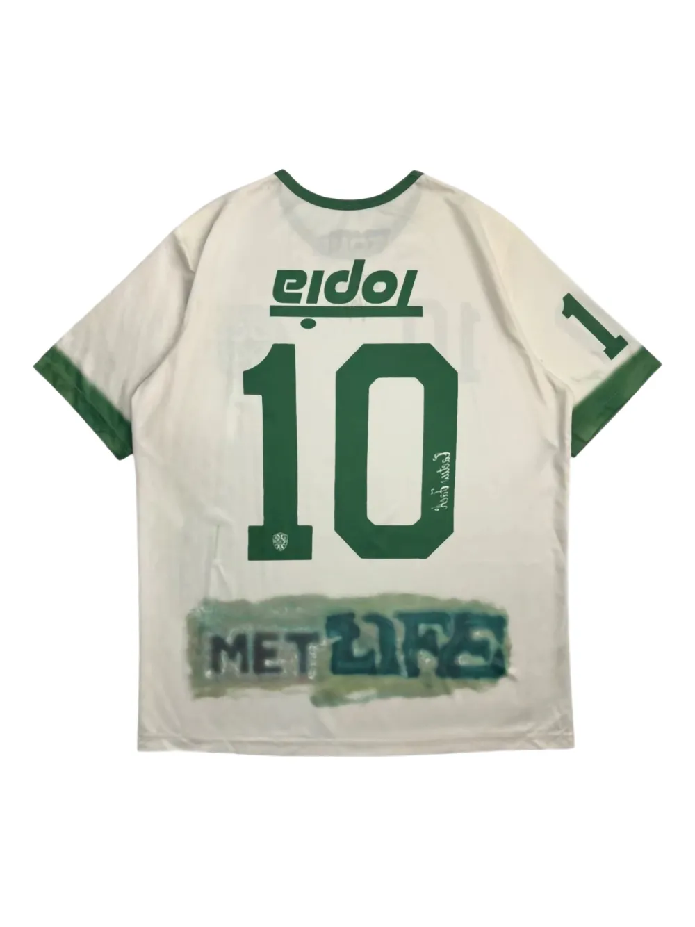 Travis Scott METLIFE SOCCER White/Green T-shirt - Wit