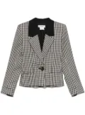 Saint Laurent Pre-Owned circa 1991 checked jacket - Black