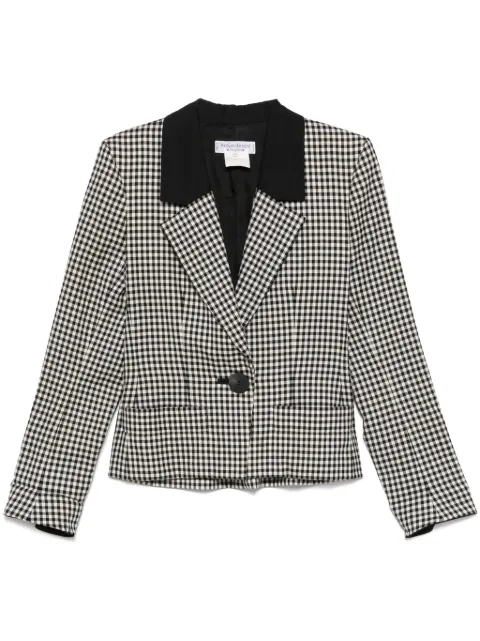 Saint Laurent Pre-Owned circa 1991 checked jacket