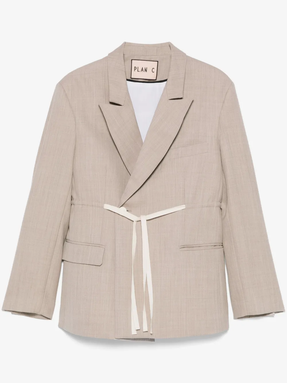 Plan C Panama blazer | Brown | Image 1